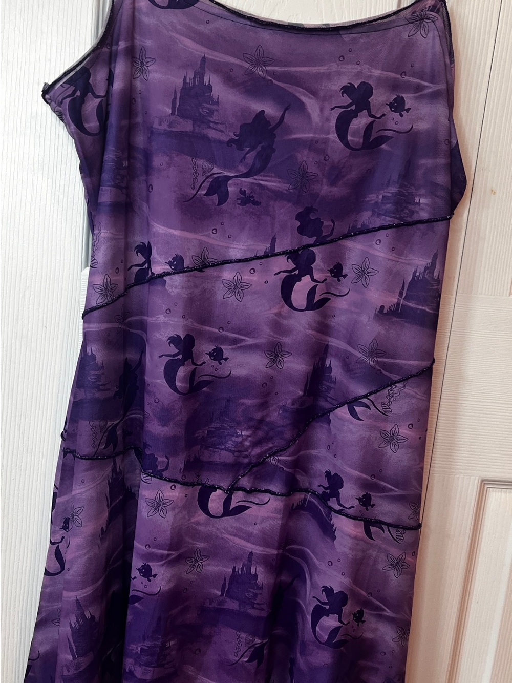 Disney Purple The Little Mermaid Print Dress